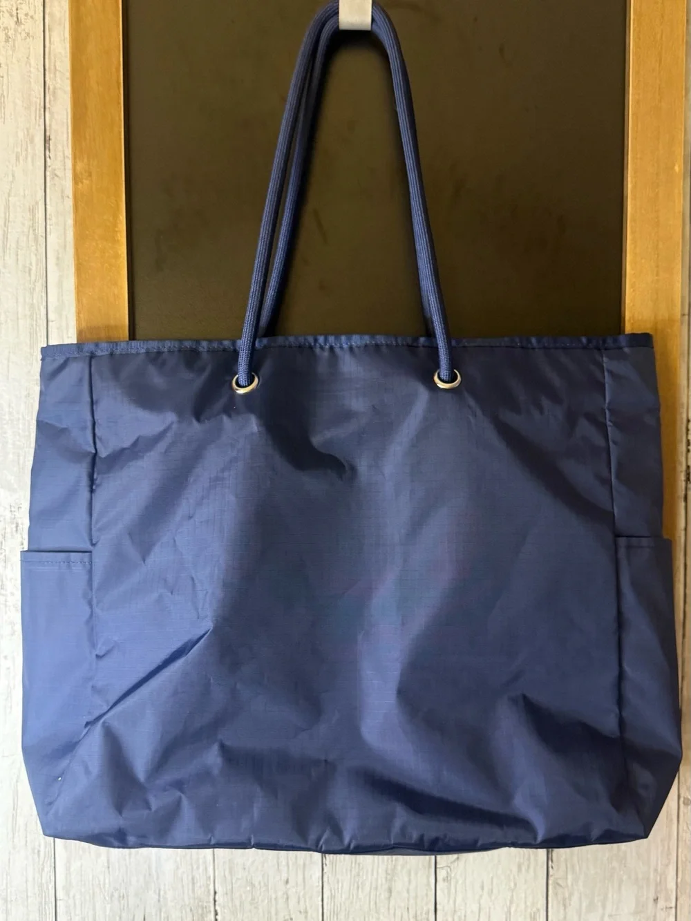 NEW Victoria’s Secret Pink Promo Tote Bag Varsity Dog Navy Blue Beach Travel NWT
